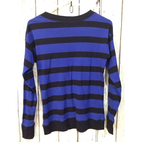 LRL Lauren Jeans Co. Royal Blue & Black Knit top Button Accents Size XS 🌺🌸 - Picture 8 of 9